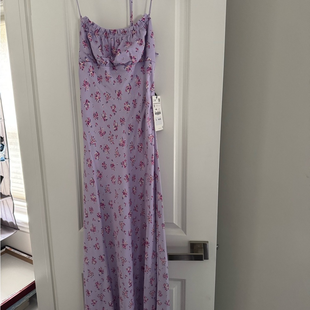 Zara Lilac Floral Dress